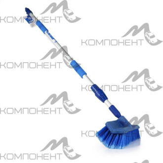 Щетка для мытья CARFORT Cristal-19 с насадкой для шланга Т-образная с краном телескоп 112-177см