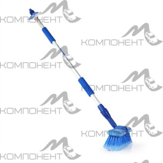 Щетка для мытья CARFORT Cristal-18 с насадкой для шланга Т-образная с краном телескоп 92-161см