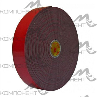 Скотч 2-х сторонний 15мм-5м 3М (красный)