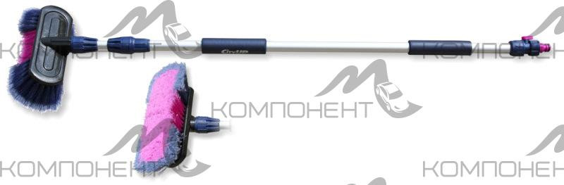 Щетка швабра (телескоп.) City UP под шланг, с краном