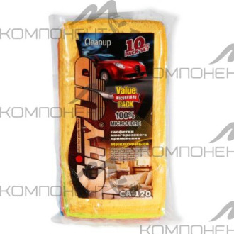 Салфетка микрофибра 30*30 City UP Clean Up (10шт)
