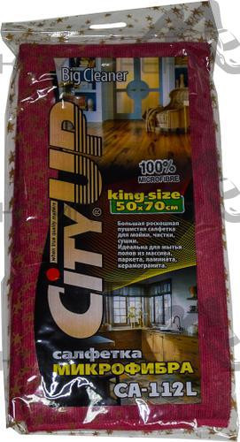 Салфетка микрофибра 50*70 City UP King size (1шт)
