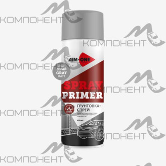 Грунтовка AIM-ONE серая матовая (аэрозоль) 450мл
