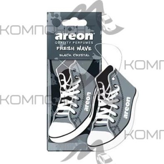 Ароматизатор подвесной картонный AREON FRESH WAVE DRY Black Crystal Черный кристал