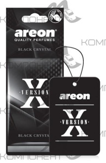 Ароматизатор подвесной картонный AREON X-VERSION Black-Cristal Черный Кристал