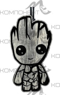 Ароматизатор подвесной AROMA BAR Грут черно-белый