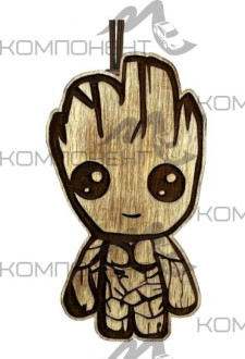 Ароматизатор подвесной AROMA BAR Грут коричнево-белый