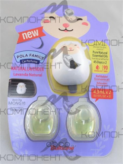 Ароматизатор на дефлектор Bullsone Pola Family Vent Clip Mongyi Lavender (ЛАВАНДА) 4,3мл