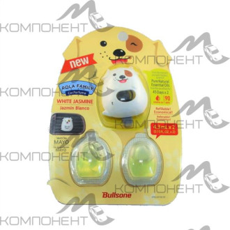 Ароматизатор на дефлектор Bullsone Pola Family Vent Clip Mayo Jasmine (ЖАСМИН) 4,3мл