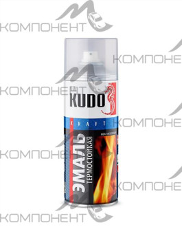 Краска KUDO термостойкая черная 520 мл