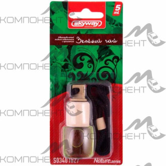 Ароматизатор подвесной SKYWAY бутылочка с дерев. крышкой Nature.series  Зеленый чай 5мл