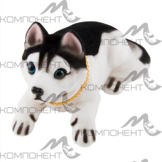 Собака большая в машину с освежителем "Яблоко" SKYWAY Хаски 16*8*10,5см