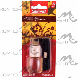 Ароматизатор подвесной SKYWAY бутылочка с дерев. крышкой Nature.series  Ваниль 5мл