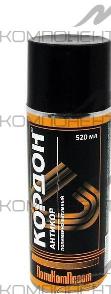 Мастика полимерно-битумная "КОРДОН" 520мл (аэрозоль)