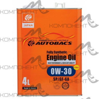 AUTOBACS ENGINE OIL Fully Synthetic 0W30 SP/GF-6A синт 4л