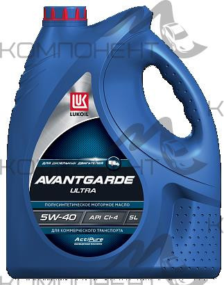 ЛУКОЙЛ АВАНГАРД УЛЬТРА 5W40 API CI-4/SL п/с 5л