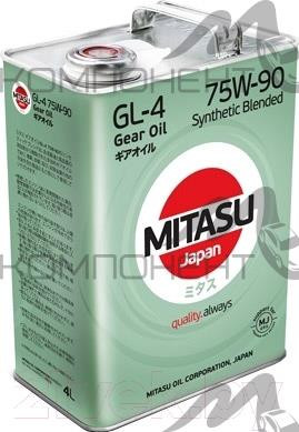 MITASU GEAR OIL 75W90 API GL-4 п/с 4л