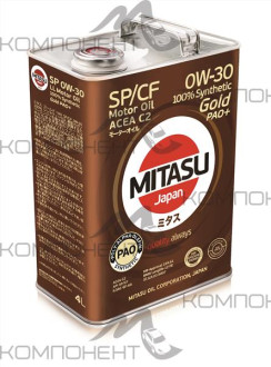 MITASU GOLD PAO PLUS 0W30 API SP/CF ACEA C2 синт 4л