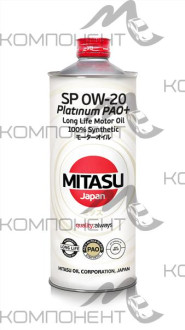 MITASU PLATINUM PAO 0W20 API SN/CF ACEA C5 синт 1л