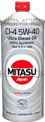 MITASU ULTRA DIESEL 5W40 API CI-4 синт 1л