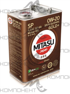MITASU GOLD PLUS 0W20 API SP ILSAC GF-6A синт 4л