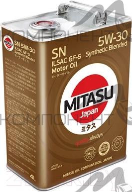MITASU MOTOR OIL 5W30 API SN ILSAC GF-5 п/с 4л