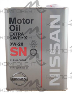 NISSAN EXTRA SAVE X  0W20 API SN п/с   4л