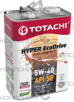 TOTACHI HYPER EcoDrive 5W40 API SP/SN PLUS синт 4л