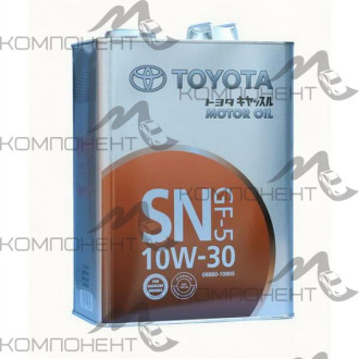TOYOTA MOTOR OIL 10W30 API SN ILSAC GF-5 мин 4л