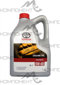 TOYOTA MOTOR OIL 5W40 SN/SM A3/B3/B4 синт 5л EUR