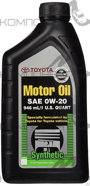 TOYOTA MOTOR OIL 0W20 SM/SN GF-5 синт 0,946л USA