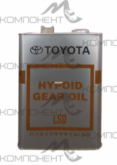 TOYOTA Hypoid Gear Oil LSD 85W90 GL-5 синт 4л мет