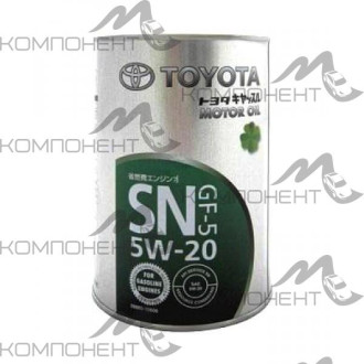 TOYOTA MOTOR OIL  5W20 API SN ILSAC GF-5 мин   1л