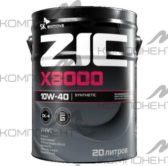 ZIC X8000 10W40 API CK-4 / CJ-4 ACEA E11 (E9) / E7 синт 20L