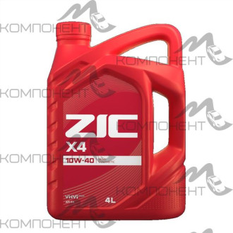 ZIC X4 10W40 API SN п/с 4L