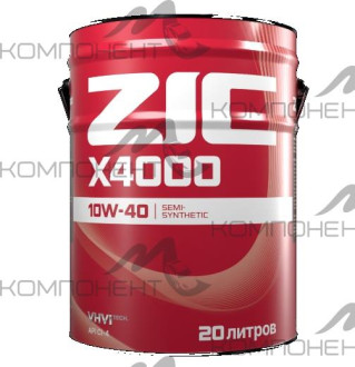 ZIC X4000 10W40 API CI-4 п/с 20L
