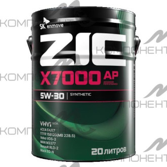ZIC X7000 AP 5W30 API CI-4 синт 20L