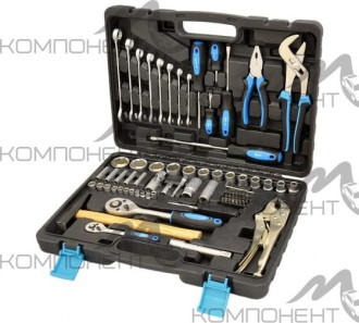 Набор инструмента AUTOVIRAZH  72 пр. 1/2" 1/4"DR