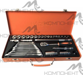 Набор инструмента AV Steel  36 пр. 3/8" профессиональный мет кейс