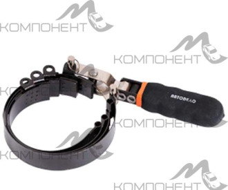 Съемник масляного фильтра универсальный 60-70, 73-82, 89-98, 105-113 мм ременный АВТОDЕЛО