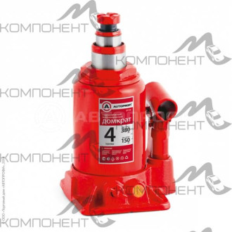 Домкрат  4т гидравлический бутылочный h 160-380мм AUTOPROFI защита от перегруза