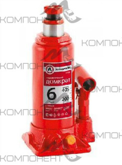 Домкрат  6т гидравлический бутылочный h 200-405мм AUTOPROFI защита от перегруза