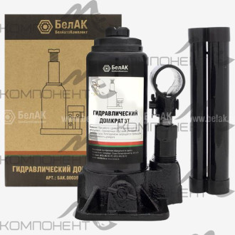 Домкрат  3т гидравлический бутылочный h 145-290мм БелАК