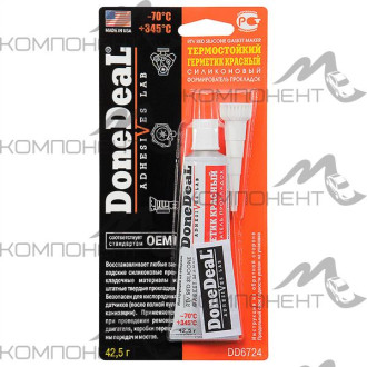 Герметик термостойкий формирователь прокладок силикон красный DD  40гр