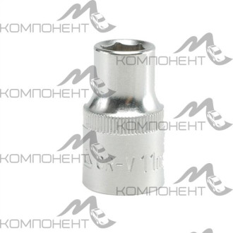 Головка торцевая 1/4" 11мм 6гр ЭВРИКА