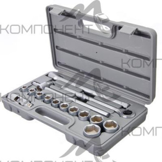 Набор головок Ермак 16 предм. 10-27мм 1/2" с карданным шарниром