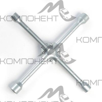 Ключ баллонный крестовой усиленный 17 * 19 * 21 * 23 мм 14" сатин Ермак