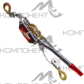 Лебедка ручная рычажная 2 т, длина троса 1,8м ЕРМАК/ FALCO