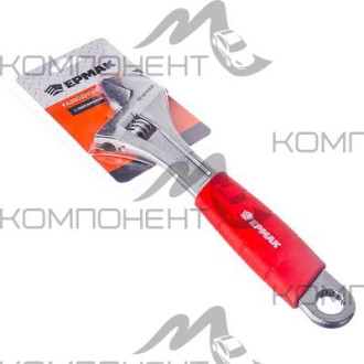 Ключ разводной 250 мм резиновая ручка  Ермак