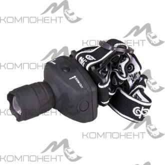 Фонарь ФAZA H2-L1WZ-3AAA (1W LED, zoom, налобный, черный, зеленый)